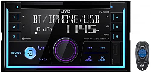 JVC KWR930BT Car Stereo - Double Din, Bluetooth, CD,MP3/USB AM/FM Radio, Multi Color Illumination JVC KWR930BT Car Stereo - Double Din, Bluetooth, CD,MP3/USB AM/FM Radio, Multi Color Illumination